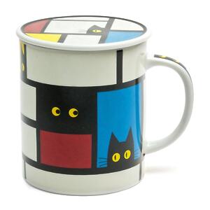 Thumbnail of Cubist Cat | 8oz Mug with Lid