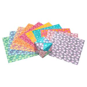 Thumbnail of Floral Stripes | Origami Paper