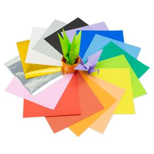 Thumbnail of Blue Smile Friend | Origami Paper