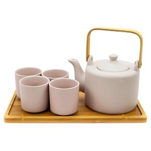 Thumbnail of Pink | 28oz Neo Modern Tea Set with Tray