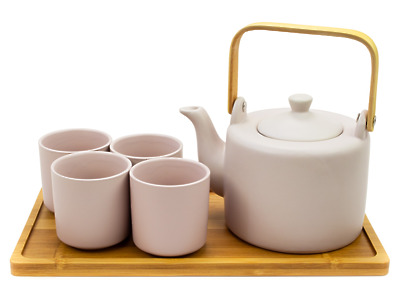 Thumbnail of Pink | 28oz Neo Modern Tea Set with Tray