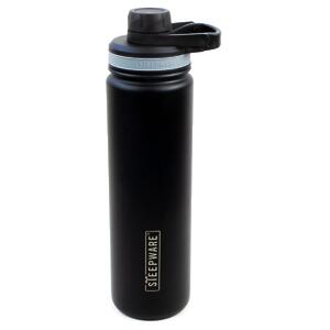 NAMASTE 16.9oz Insulated Bamboo Water Bottle / Tea Tumbler 