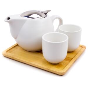 Thumbnail of Matte White | 16oz Tea Set with Tray