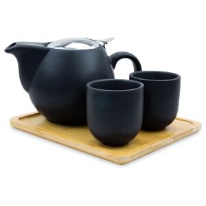 Thumbnail of Matte Black | 16oz Tea Set with Tray