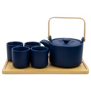 Thumbnail of Navy | 26oz Modern Tea Set with Tray