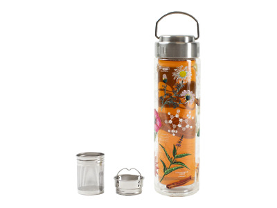 Thumbnail of Love of Tea | 15oz Insulated Glass Tumbler
