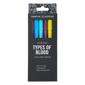 Thumbnail of Types of Blood | 6 Pens Fine Liner Pack