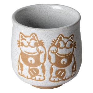 Thumbnail of Two Orange Cats | 10oz Maneki Neko Lucky Cat Cup