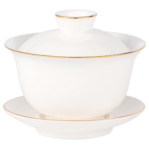 Thumbnail of White with Gold Trim | 5oz Gaiwan
