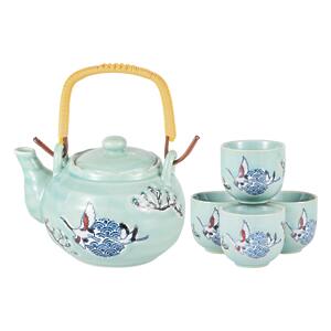 Thumbnail of Winter Cranes | 22oz Tea Set with 4 Cups