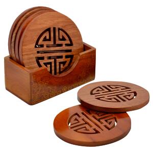 Thumbnail of Wooden Longevity | Coaster Set of 6