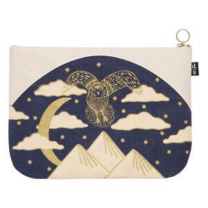 Thumbnail of Moonlit Owl | Large Zipper Pouch