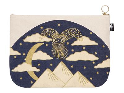 Thumbnail of Moonlit Owl | Large Zipper Pouch