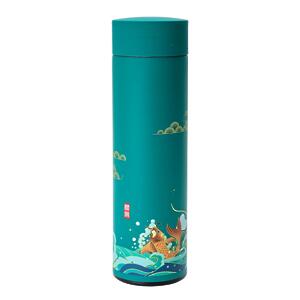 Thumbnail of Lotus Koi on Turquoise | 17oz Insulated Tea Tumbler