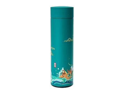 Thumbnail of Lotus Koi on Turquoise | 17oz Insulated Tea Tumbler