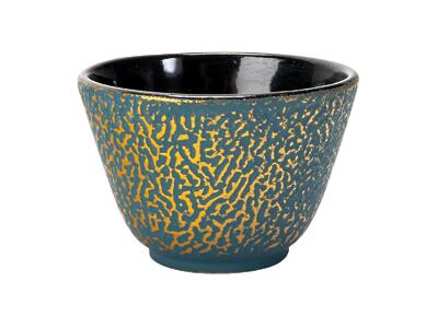 Thumbnail of Gold on Teal | 3oz Cast Iron Cup