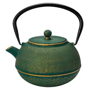 Thumbnail of Tokusa Gold on Green | 27oz Cast Iron Teapot