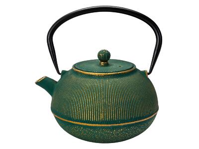 Thumbnail of Tokusa Gold on Green | 27oz Cast Iron Teapot