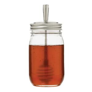 Thumbnail of Honey Dipper Lid | Regular Mouth Mason Jar