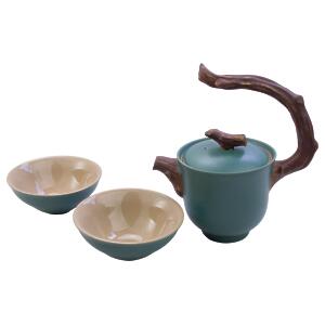 Thumbnail of Twig Handle Green Pot | 8oz Tea Set