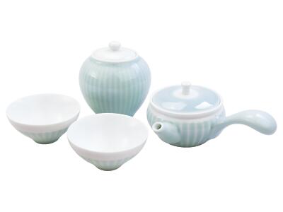 Thumbnail of Celadon Green | 8oz Kyusu Side-Handle Tea Set with Canister