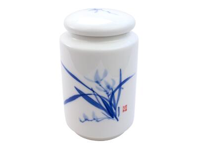 Thumbnail of Classic Orchid | Hand-Painted Porcelain Canister
