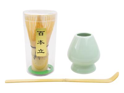 Thumbnail of Matcha Chasen and Scoop Set | Light Green