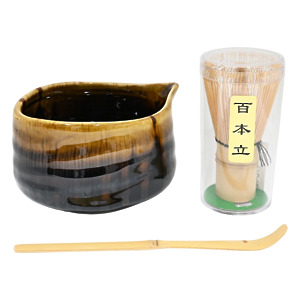 Thumbnail of Golden Shadow | 20oz Matcha Bowl Set with Spout