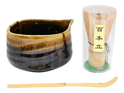 Thumbnail of Golden Shadow | 20oz Matcha Bowl Set with Spout