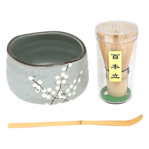 Thumbnail of Pale Blue Sakura | 21oz Matcha Bowl Set