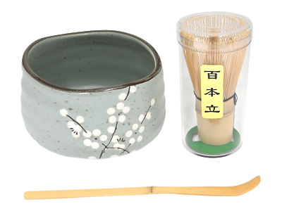 Thumbnail of Pale Blue Sakura | 21oz Matcha Bowl Set