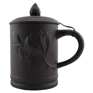 Thumbnail of Lotus Dark Brown | 15oz Yixing Mug with Lid