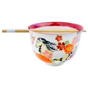 Thumbnail of Flower Horse | Chopstick Bowl