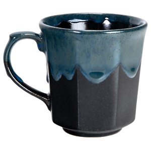 Thumbnail of Night Fall on Black | 9oz Porcelain Octagon Mug