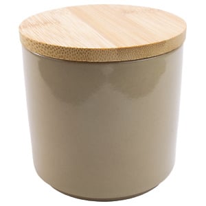 Thumbnail of Tan | Ceramic and Bamboo Canister