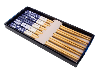 Thumbnail of Floral Katazome | 5 Piece Chopstick Set