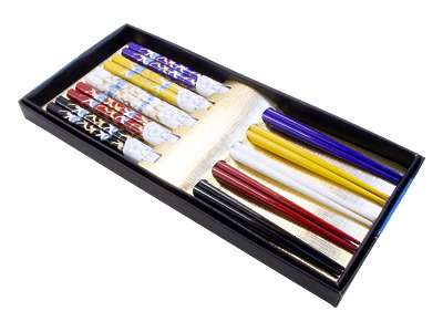 Thumbnail of Bold Cranes in Flight | 5 Piece Chopstick Set