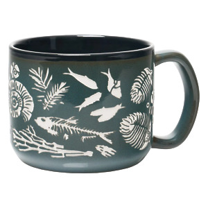 Thumbnail of Fossils | 15oz Hand Carved Mug