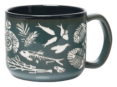 Thumbnail of Fossils | 15oz Hand Carved Mug