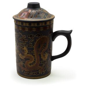 Thumbnail of Black/Gold | Dragon Clay Mug