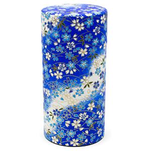 Thumbnail of Blue and White Flowers | Tea Canister
