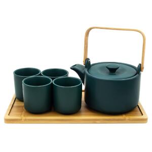 Thumbnail of Modern Tea Set - 4 Cups with Tray | Jade Forest