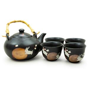 Thumbnail of Bunny Through the Field | Tea Set with Bamboo Handle