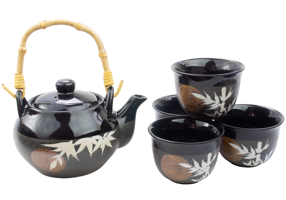 Bamboo on Sun | 20oz Tea Set with Bamboo Handle